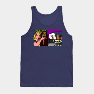 Woman Yelling at Cat Memes and Happy Thanksgiving Turkey Tank Top